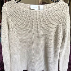 Liz Claiborne 100% Cotton Knit Scoop Neck Sweater